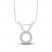Diamond Taurus Necklace 1/10 ct tw Round-cut Sterling Silver 18"