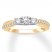 3-Stone Diamond Ring 1/2 Carat tw Round-cut 14K Two-Tone Gold