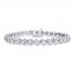 Diamond Bracelet 1 ct tw Round-cut 10K White Gold