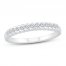 Diamond Anniversary Ring 1/4 ct tw Round-cut 10K White Gold