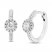 Diamond Huggie Hoop Earrings 1/3 ct tw Round-cut 10K White Gold