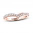 THE LEO Diamond Contour Band 1/5 ct tw Round-cut 14K Rose Gold