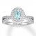 Neil Lane Paraiba Tourmaline Ring 5/8 ct tw Diamonds 14K Gold