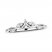 Previously Owned Diamond Enhancer Ring 1/8 ct tw Round-cut 14K White Gold