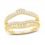 Diamond Enhancer Ring 1/2 ct tw Round/Baguette 14K Yellow Gold