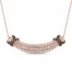 Le Vian Diamond Necklace 1 ct tw Round-cut 14K Strawberry Gold 18"