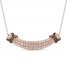 Le Vian Diamond Necklace 1 ct tw Round-cut 14K Strawberry Gold 18"