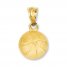 Basketball Charm 14K Yellow Gold