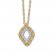 Diamond Necklace 1/6 ct tw Round-cut 14K Yellow Gold
