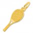 Tennis Racquet Charm 14K Yellow Gold