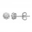 Diamond Earrings 1/4 ct tw Round-cut 10K White Gold