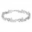 Diamond Love Bracelet Sterling Silver