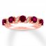 Le Vian Rhodolite Garnet Ring with Diamonds 14K Strawberry Gold