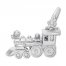 Locomotive Charm Sterling Silver