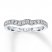 Leo Diamond Wedding Band 3/8 ct tw Round-cut 14K White Gold