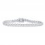 Diamond Tennis Bracelet 1 ct tw Round-cut 10K White Gold