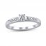Diamond Engagement Ring 1/6 ct tw 10K White Gold