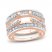 Diamond Enhancer Ring 1 ct tw Round-cut 14K Rose Gold