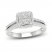 Multi-Diamond Engagement Ring 1 ct tw Princess & Round-cut 14K White Gold