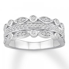 Diamond Anniversary Band 1/3 ct tw Round-cut 10K White Gold