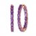Le Vian Grape Amethyst Hoop Earrings 14K Strawberry Gold