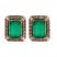 Le Vian Emerald Earrings 1/3 ct tw Diamonds 14K Strawberry Gold