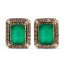 Le Vian Emerald Earrings 1/3 ct tw Diamonds 14K Strawberry Gold