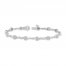 Diamond Bracelet 1 ct tw Round-cut 10K White Gold 7"