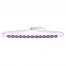 Amethyst Bolo Bracelet Sterling Silver