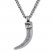 Men's Horn Necklace Stainless Steel 24" Length