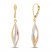 Marquise Drop Earrings 14K Tri-Tone Gold