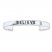 Believe Bracelet Sterling Silver