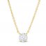 Lab-Created Diamonds by KAY Necklace 1/2 ct tw 14K Yellow Gold 19"