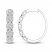 Diamond Hoop Earrings 1 ct tw Round-Cut 10K White Gold