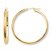 Etched Hoop Earrings 14K Yellow Gold 35mm