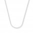 Wheat Chain Necklace 14K White Gold 18" Length