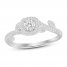 Diamond Ring 1/4 ct tw Round-cut Sterling Silver