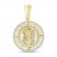 Men's Diamond Christ Pendant 1/2 ct tw Round-cut 10K Yellow Gold