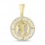 Men's Diamond Christ Pendant 1/2 ct tw Round-cut 10K Yellow Gold
