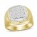 Men's Diamond Ring 1/4 ct tw Round-cut 10K Two-Tone Gold