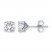 Diamond Earrings 1/2 ct tw Round-cut 14K White Gold