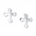 Cross Earrings Sterling Silver