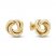 Love Knot Stud Earrings 14K Yellow Gold