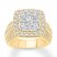 Diamond Engagement Ring 2-1/2 ct tw Round-cut 10K Two-Tone Gold