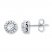 Lab-Created White Sapphire Earrings Sterling Silver