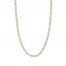 24" Figaro Chain Necklace 14K Two-Tone Gold Appx. 3.2mm