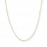Singapore Chain Necklace 14K Yellow Gold 16" Length