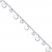Dangling Circle Anklet Sterling Silver 10" Length