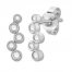 Diamond Earrings 1/6 ct tw Round-cut/Bezel-set Sterling Silver