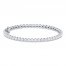 Diamond Tennis Bracelet 2 ct tw Round-Cut 10K White Gold 7"